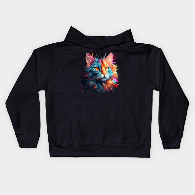 Turkish Angora Rainbow Kids Hoodie by JH Mart